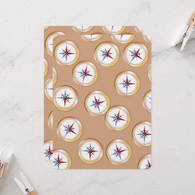 Motif Compass magnétique (Devant/Arrière en situation)