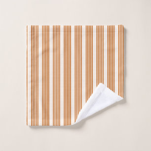 Motif couleur orange brun et beige cinq rayures