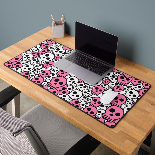 Motif crâne gothique rose Imprimer (Bureau 2)