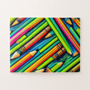 Motif Crayon 1 Puzzle Bold et Magnifique
