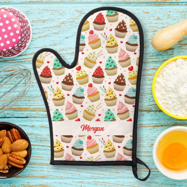 Motif Cupcake mignon, cadeau Baker avec texte pers (Créateur téléchargé)