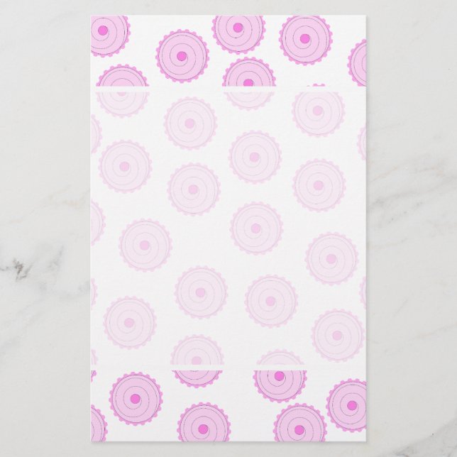 Motif Cupcake rose. (Devant)
