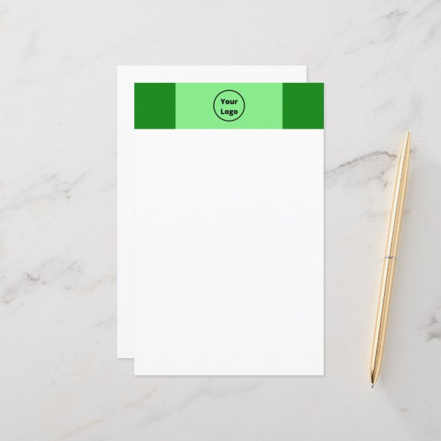 Motif d'affaires aux tons verts (Devant/Arrière en situation)