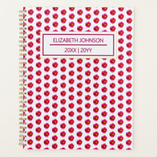 Motif Dahlia Rouge Quotidien Personnalisé