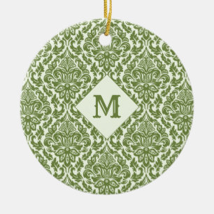 Motif Damas personnalisées monogramme ornements