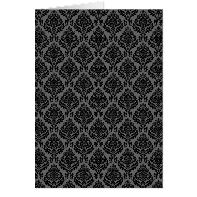 Motif damassé (gris et noir) (Devant)