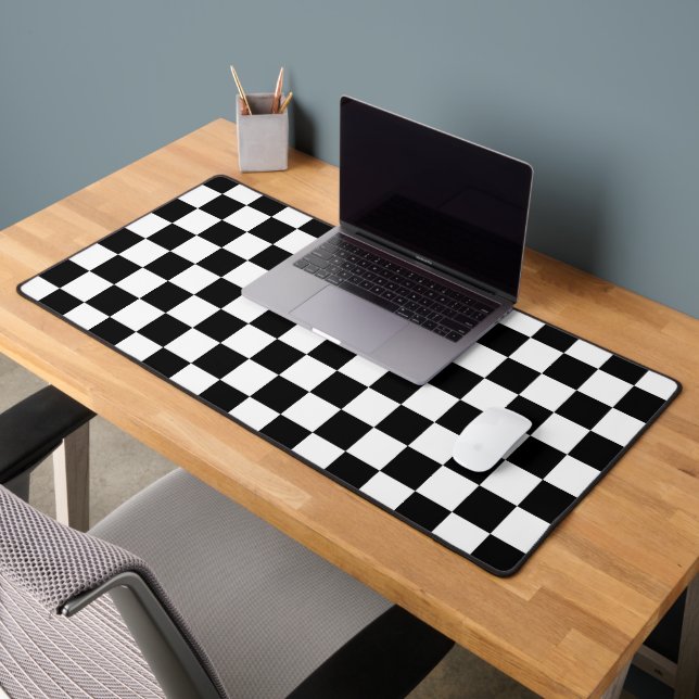 Motif damier noir et blanc (Bureau 2)