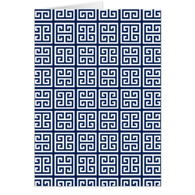 Motif dans bleu et blanc (Devant)