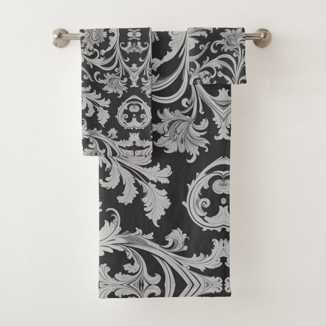 Motif d'antiquités Monochrome Fleur (En situation)