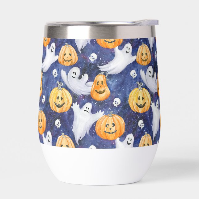 Motif d'aquarelle Halloween (Gauche)