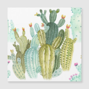 Motif d'aquarelle vintage Cactus Blooming