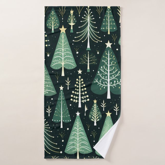 Motif d'arbre de Noël (Serviette de bain)