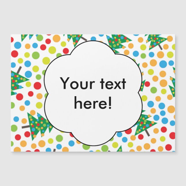 motif d'arbres de Noël (Devant)