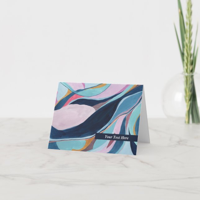 Motif d'art abstrait à l'aquarelle personnalisable (Devant)