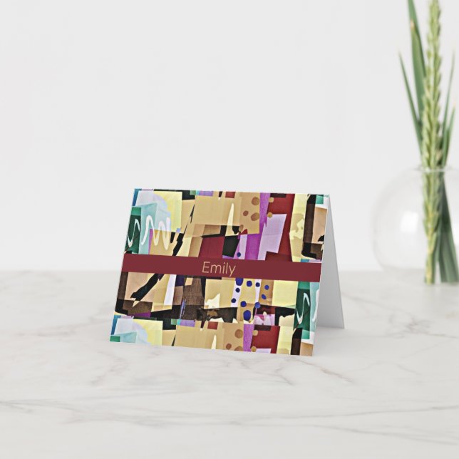 Motif d'art Abstrait coloré (Devant)