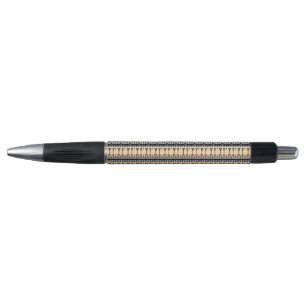 Motif d'art africain, noir, ivoire et stylo blanc