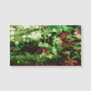 motif d'art cool de fleurs vert rouge. Nature