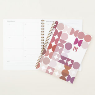 Motif d'art rétro personnalisé Mauve Taupe Blush R