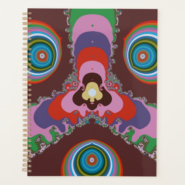 Motif d'art rétro psychédélique des années 70 (Devant)