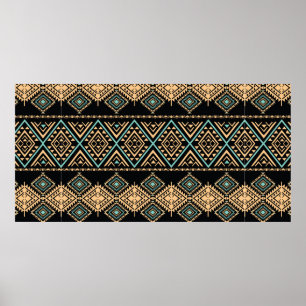 Motif d'art tribal. Impression géométrique ethni