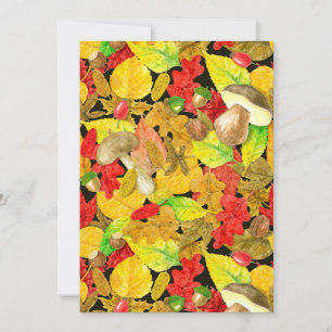 Motif d'automne aquarelle
