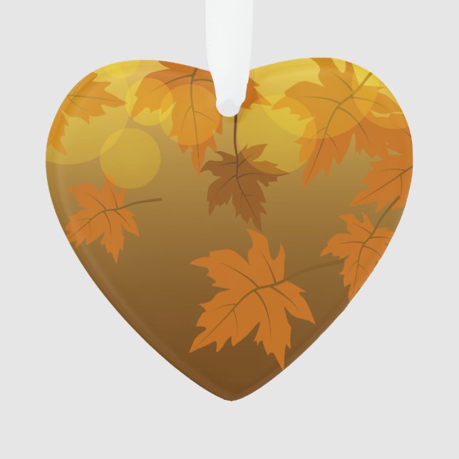 Motif d'automne avec feuilles d'érable en chute et (devant)