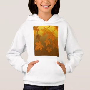 Motif d'automne avec feuilles d'érable en chute et