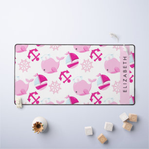 Motif De Baleines, Baleines Roses, Votre Nom