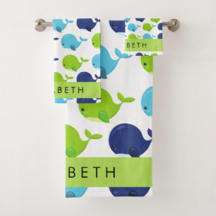 Motif De Baleines, Beaux Baleines, Votre Nom