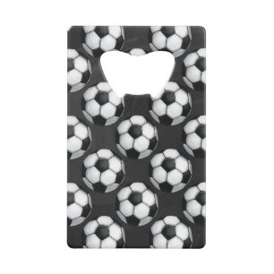 Motif de balle de football noir et blanc