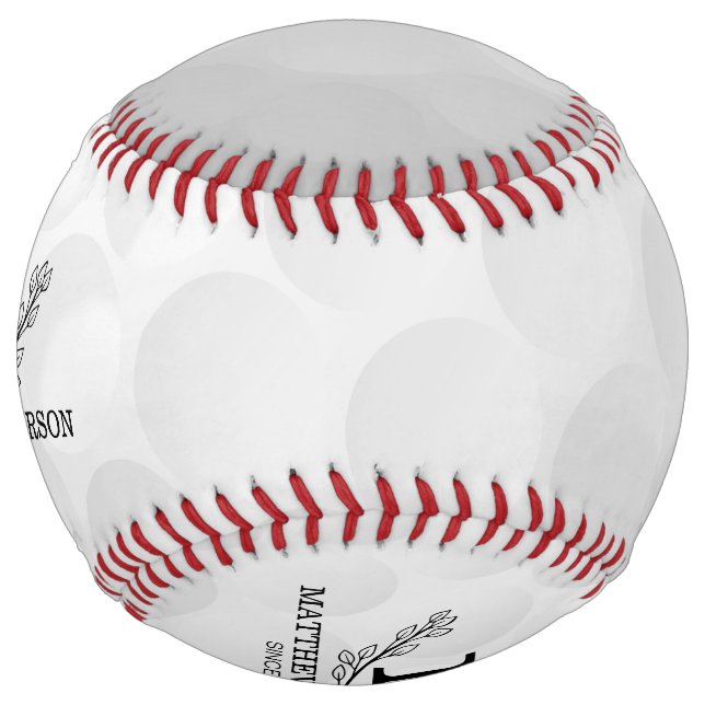 Motif de balle de golf personnalisé Nom Monogramme (Devant)