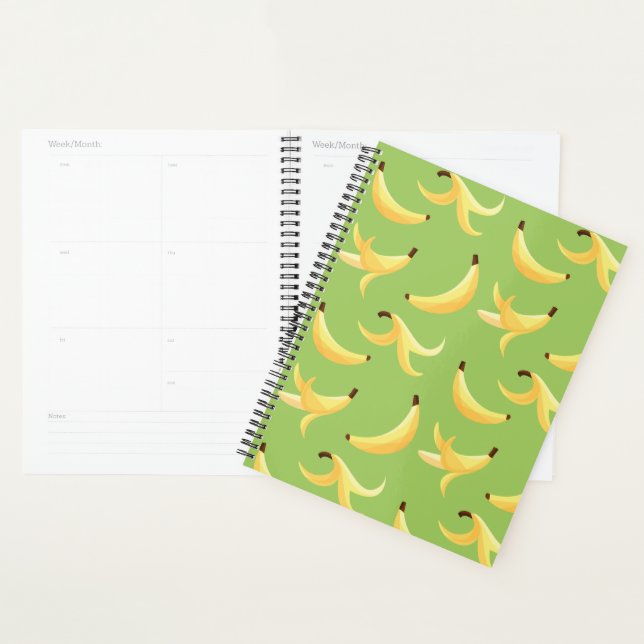 Motif de banane jaune rétro drôle éditable pour fê (Devant avec enveloppe)