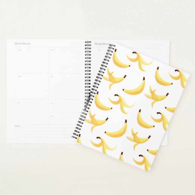 Motif de banane jaune rétro drôle éditable pour fê (Devant avec enveloppe)