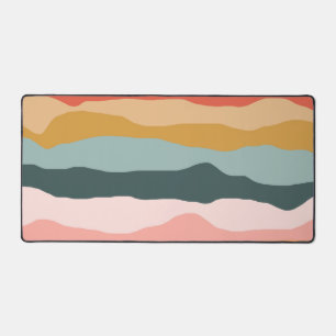 Motif de bande de corail terrestre coloré Abstrait