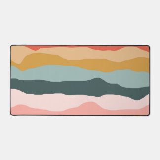 Motif de bande de corail terrestre coloré Abstrait