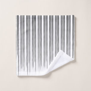 Motif de bande irrégulier noir/blanc