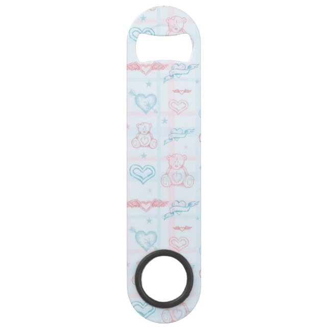 motif de bébé avec l'ours de nounours (Devant)