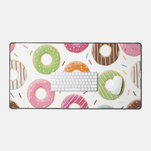 Motif de beignets colorés rétro pour une fête amus