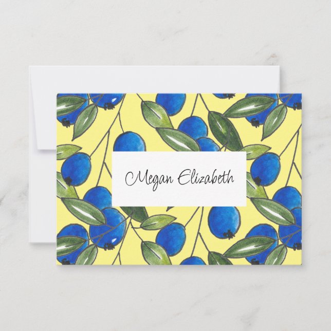 Motif de bleuets à main (Devant)