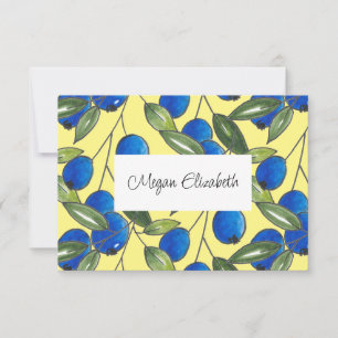 Motif de bleuets à main