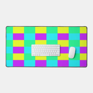 Motif de blocs de couleur néon