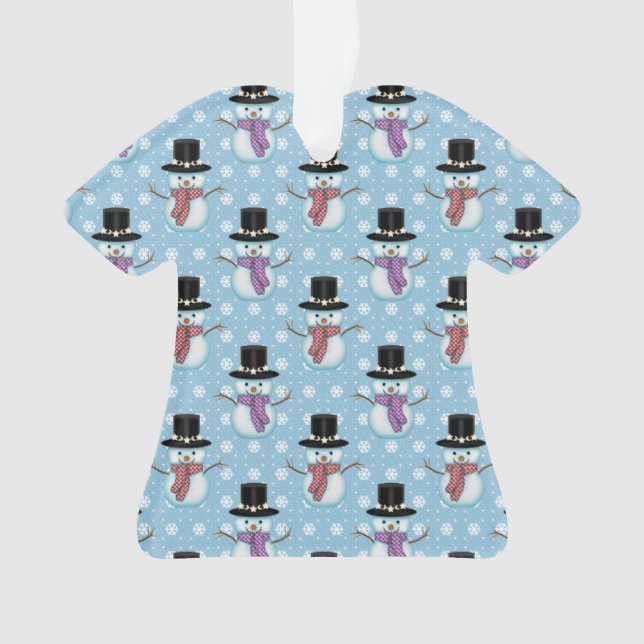 Motif de bonhommes de neige mignons (devant)