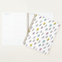 Motif de boulon de foudre à doodle mignon