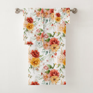 Motif de bouquet de fleurs Red Peony