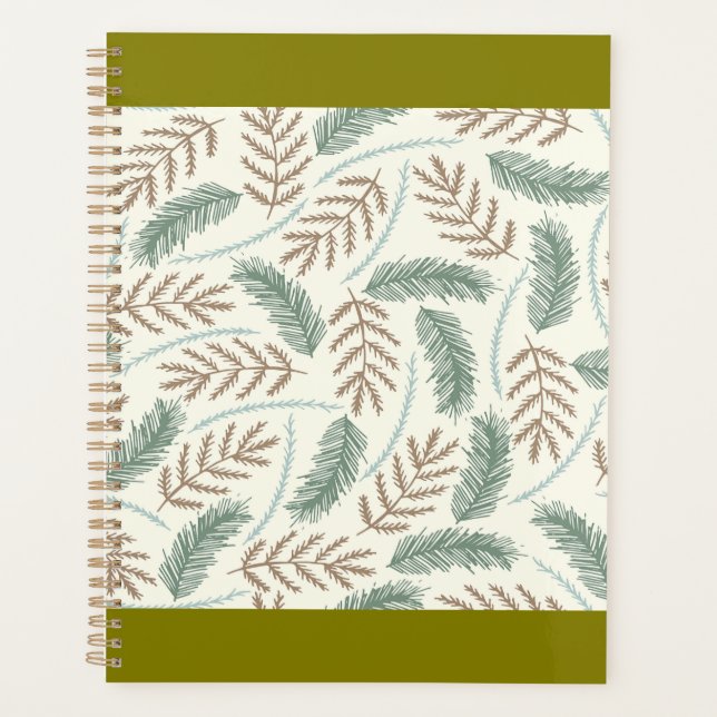 Motif de branches persistantes de pin et de cèdre (Devant)
