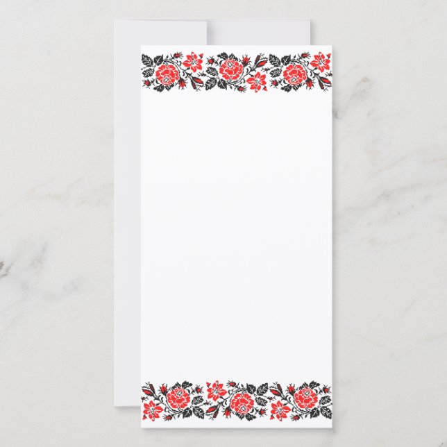 Motif de broderie au point de croix Roses rouges e (Devant)