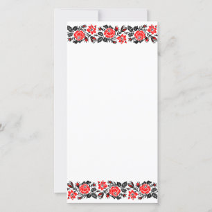 Motif de broderie au point de croix Roses rouges e