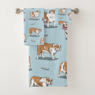 Motif de bulldog anglais