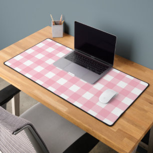 Motif de bureau en tableau rose et blanc