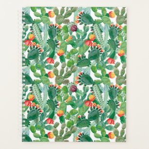 Motif de cactus aquarelle